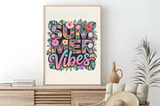 Summer Vibes Png, Summer Sublimation, an Illustration by RobertsArt (Thumbnail 2 of 7)