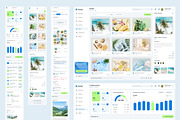 Social Media Analytics Dashboard, an UI Kit Template by peterdraw (Thumbnail 7 of 7)