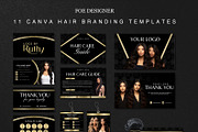 Luxury hair branding kit templates C, a Branding & Logo Template by Foedesigner (Thumbnail 1 of 10)
