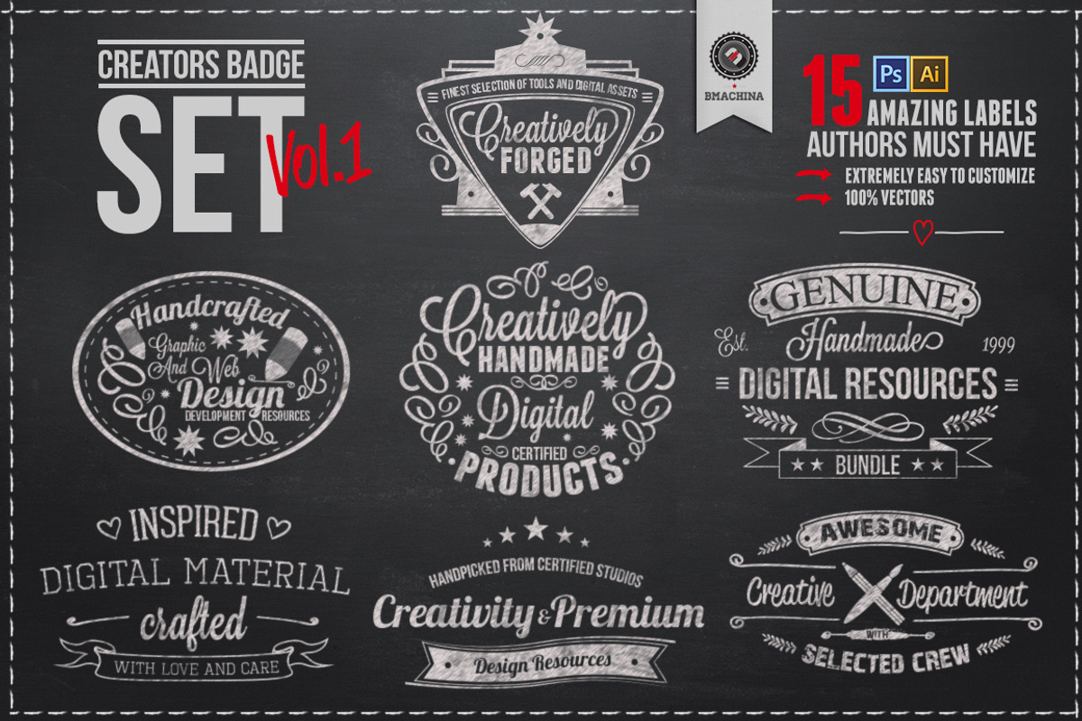 Creators Badge Bundle Vol.1 preview 2