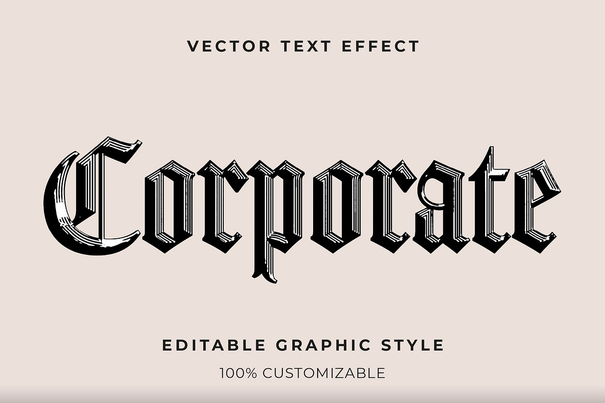 Vintage Engraved Ornate Text Effect