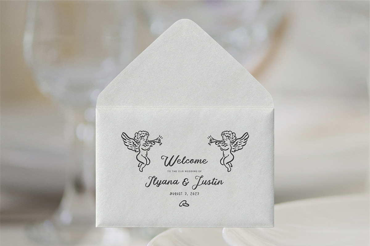 Hand Drawn Playful Wedding Clipart, a Decorative Illustration by La Petite Line Art (Photo 5 of 15)