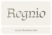 Regnio, a Blackletter Font by DKType Foundry (Thumbnail 1 of 19)