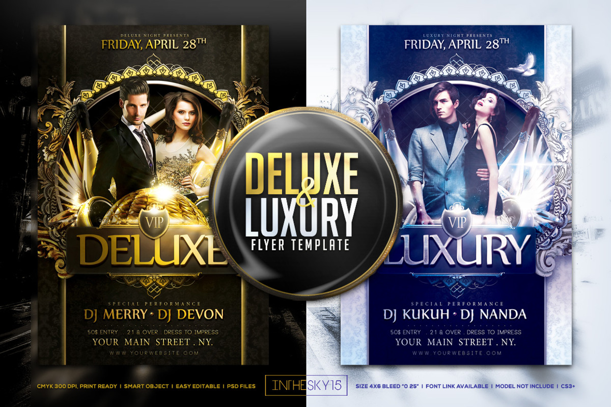 Deluxe & Luxury Flyer Template, a Flyer Template by InTheSky15 (Photo 1 of 3)