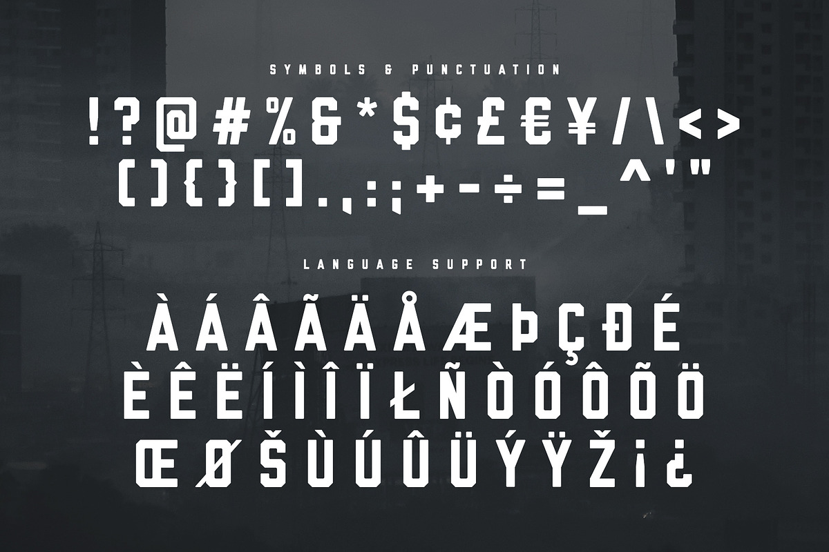 Grit - Industrial Font, a Font by Aurora Graphics (Photo 3 of 4)