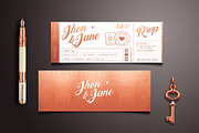 Elegant Wedding Invitation Ticket, an Invitation Template by Vynetta (Thumbnail 4 of 7)