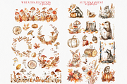 Fall in the Forest Woodland Clipart, a Seasonal Illustration by ClipArtCharm (Thumbnail 4 of 5)