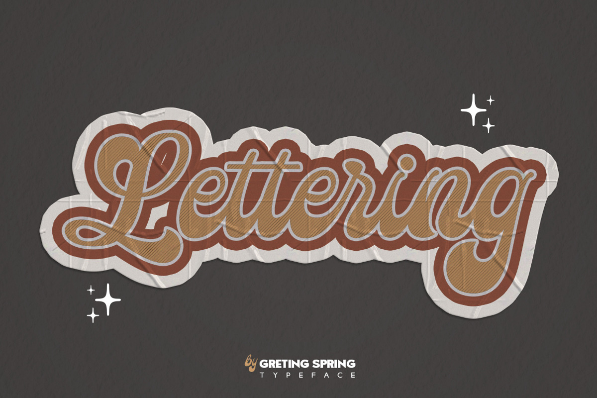Greting Spring Duo, a Script Font by Letter Fresh (Photo 7 of 13)