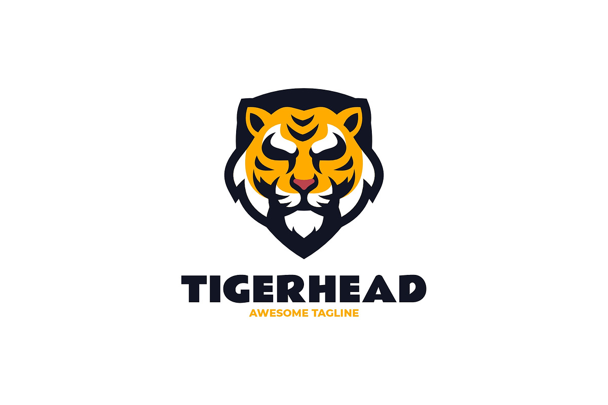 Mascot Tiger Head Logo Design, a Branding & Logo Template by Artnivora.Std