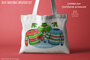 Ugly Christmas Sweater Clipart PNG, a Seasonal Illustration by SLS Lines (Thumbnail 2 of 7)