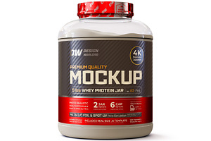 5lb Whey Protein Jar Mockup A3-Pro