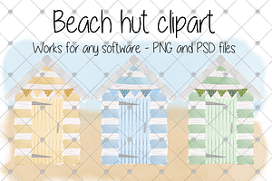 Watercolour Clipart Beach