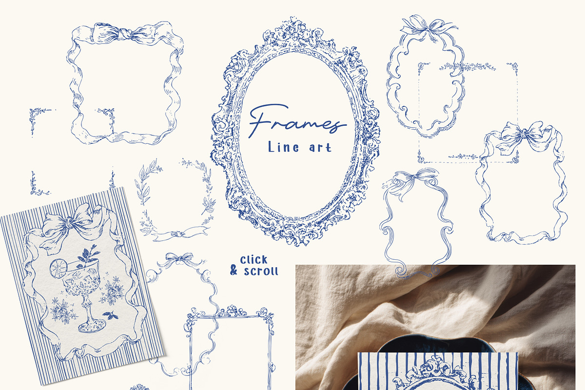 Besties Party Kit. Sketch Collection, a Decorative Illustration by Polli Deeva (Photo 5 of 14)