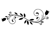 Ornamental Floral Silhouette, a Decorative Illustration by himelgfx (Thumbnail 15 of 18)