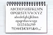 Little Mo Watercolour Display Font, a Serif Font by Alexandra Snowdon (Thumbnail 2 of 6)