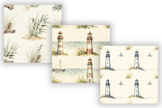 Coastal Nautical Digital Paper Pack, a Pattern Graphic by FloridPrintables (Thumbnail 4 of 10)
