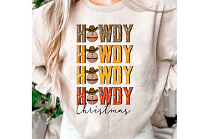 Howdy Christmas Sublimation PNG