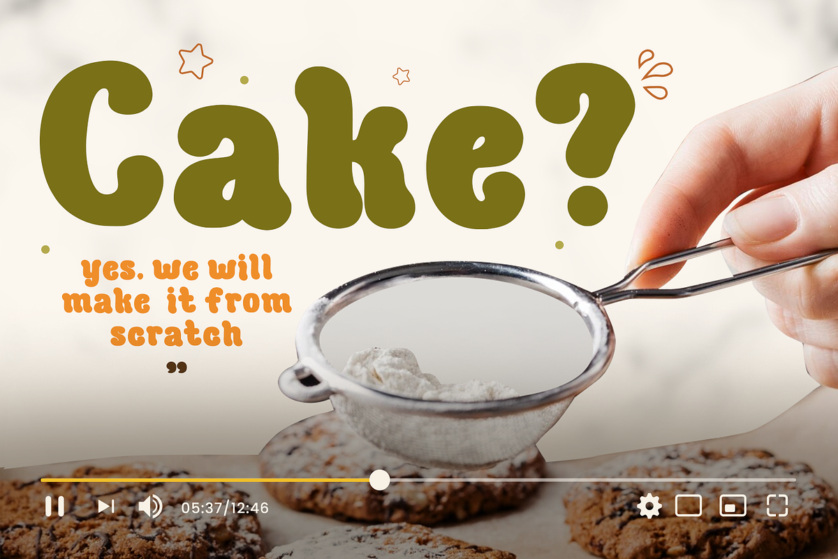 Milano Biscuit - Food Font, a Handwritten Font by Mozatype (Photo 2 of 8)