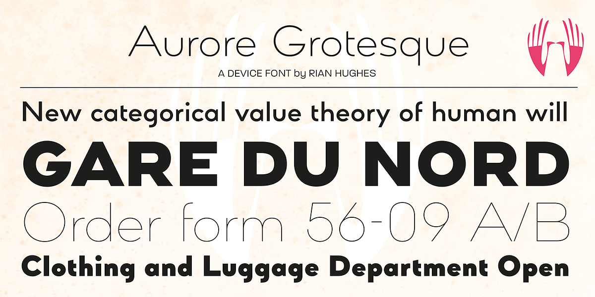 Aurore Grotesque, a Sans Serif Font by Device (Photo 4 of 12)