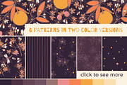 Orange garden. Set of fruit patterns, a Pattern Graphic by julianaapina (Thumbnail 2 of 7)