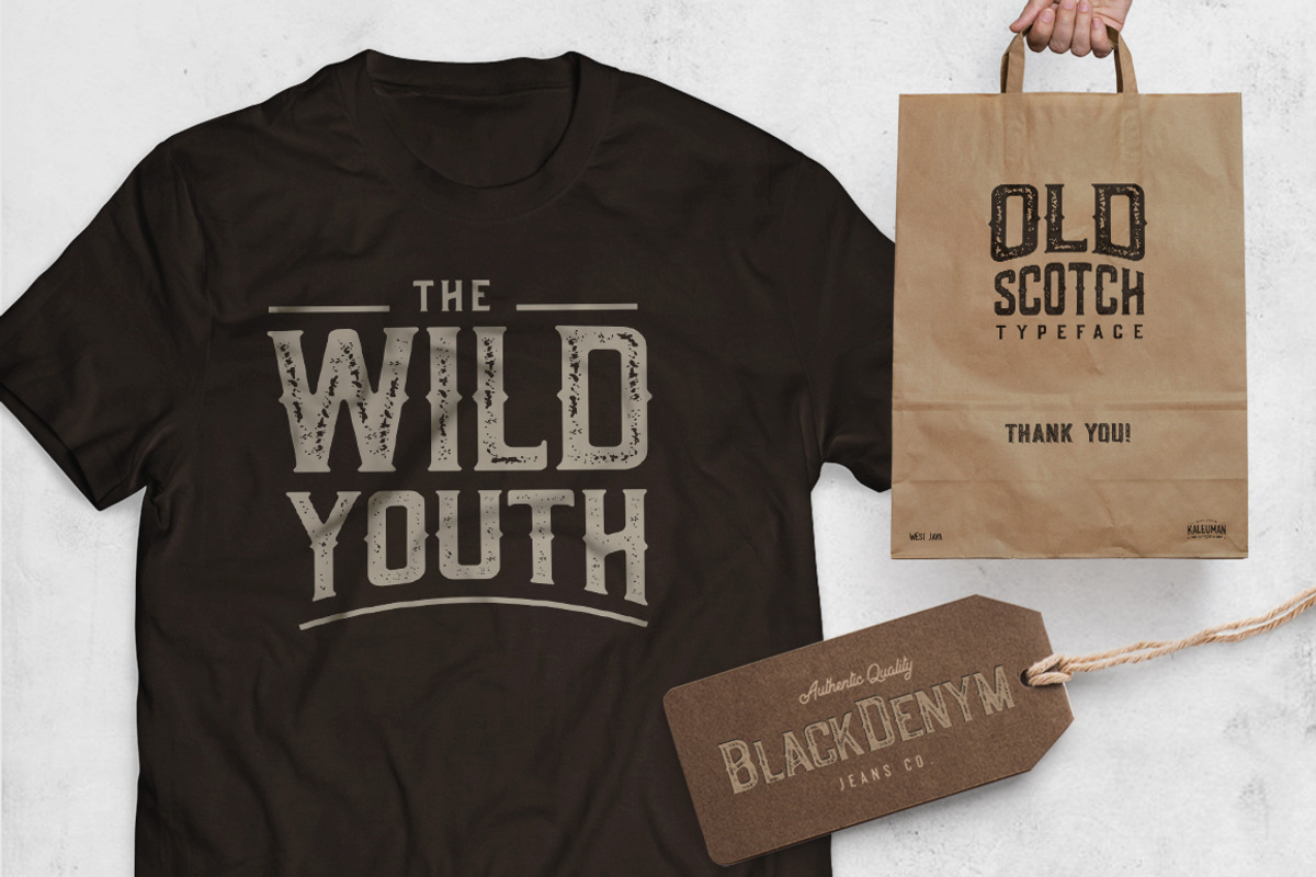 Old Scotch Typeface - 7 Styles preview 8