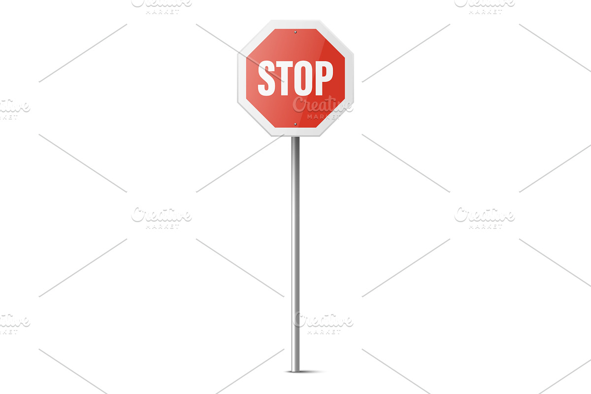 Vector Set of Road Prohibition Signs, an Object Graphic by Gomolach (Photo 6 of 7)