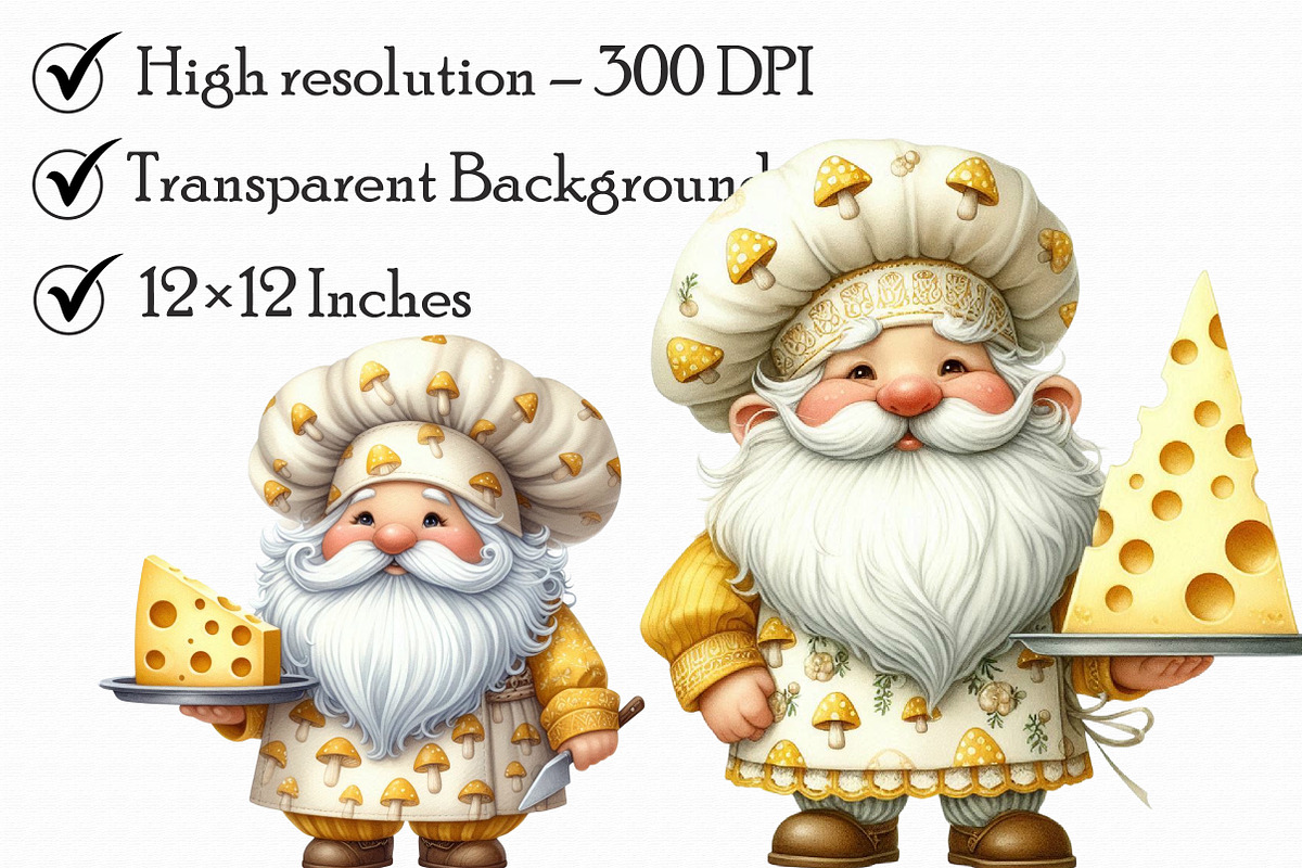 Chef Gnome Clipart, an Illustration by Libby Wishes (Photo 5 of 9)