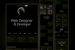 Portfolio Website Figma Landing Page, a Landing Page Template by Hammad Arif