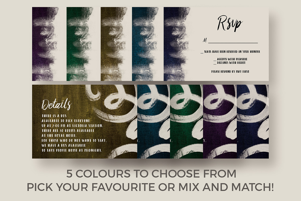 Chic, Modern, Bold & Colourful Suite, an Invitation Template by Knotted Design (Photo 8 of 11)