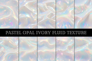 40 Pastel Glossy Opalescent Texture