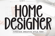 Home Designer | Script Font