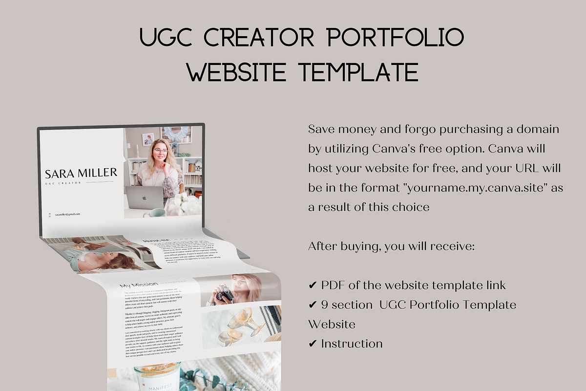 Portfolio Template | UGC Website, a Landing Page Template by Wixify Studio (Photo 4 of 6)