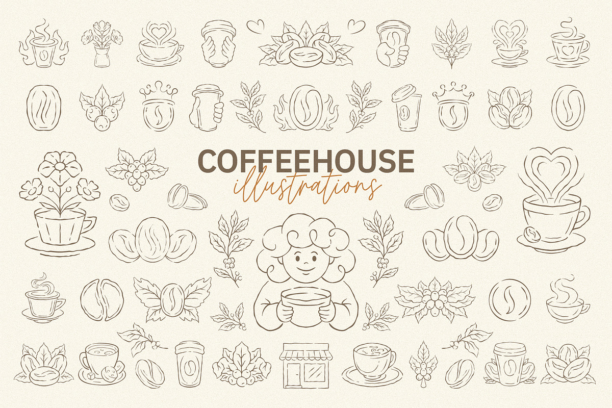 Whimsical Cafe & Bakery Branding Kit, a Branding & Logo Template by Vasya Kobelev (Photo 10 of 13)