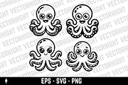 An adorable octopus, an Animal Illustration by Vectorhight (Thumbnail 1 of 3)