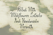Quiet Wild Whimsical Floral Script, a Script Font by Struvictory.art (Thumbnail 2 of 9)