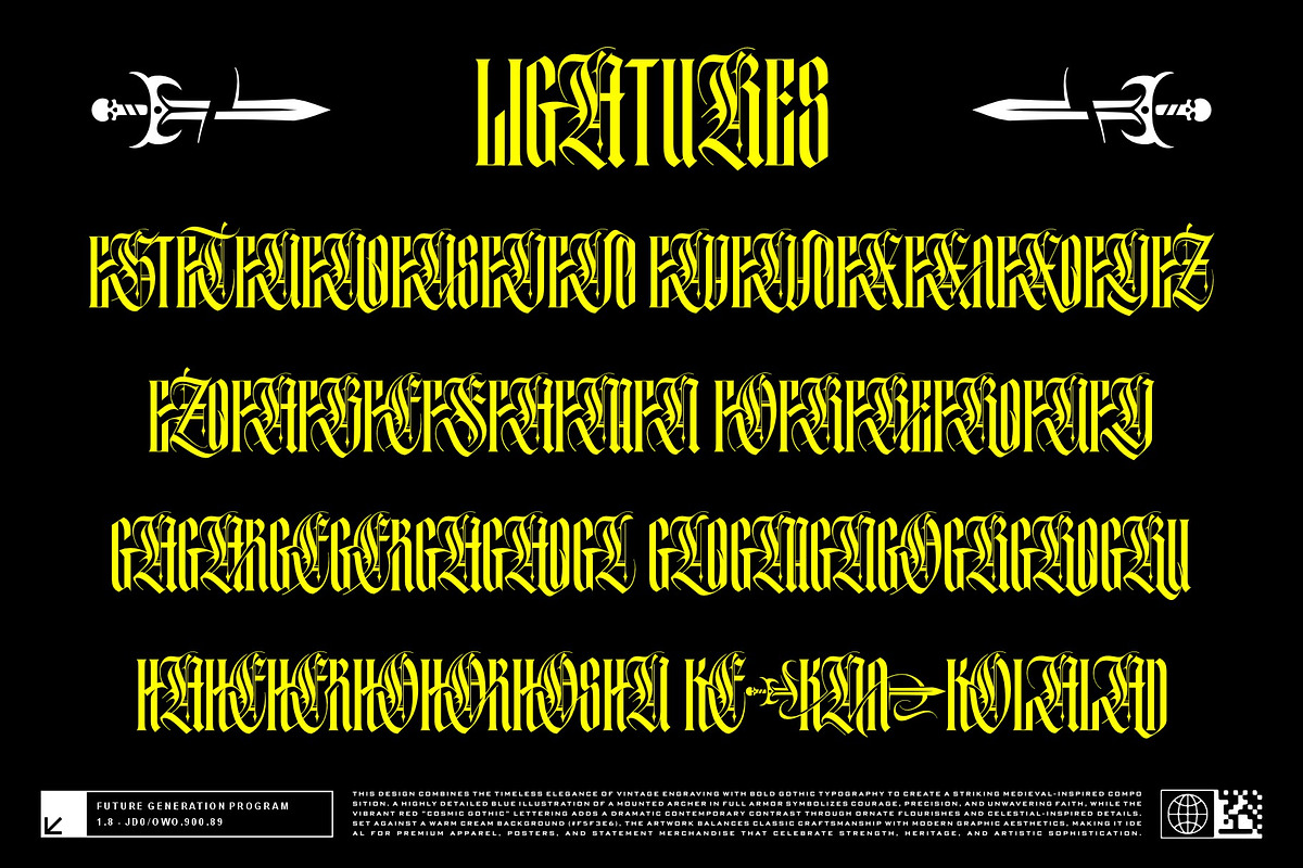 Mortal Blade Typeface, a Blackletter Font by alit design (Photo 17 of 20)