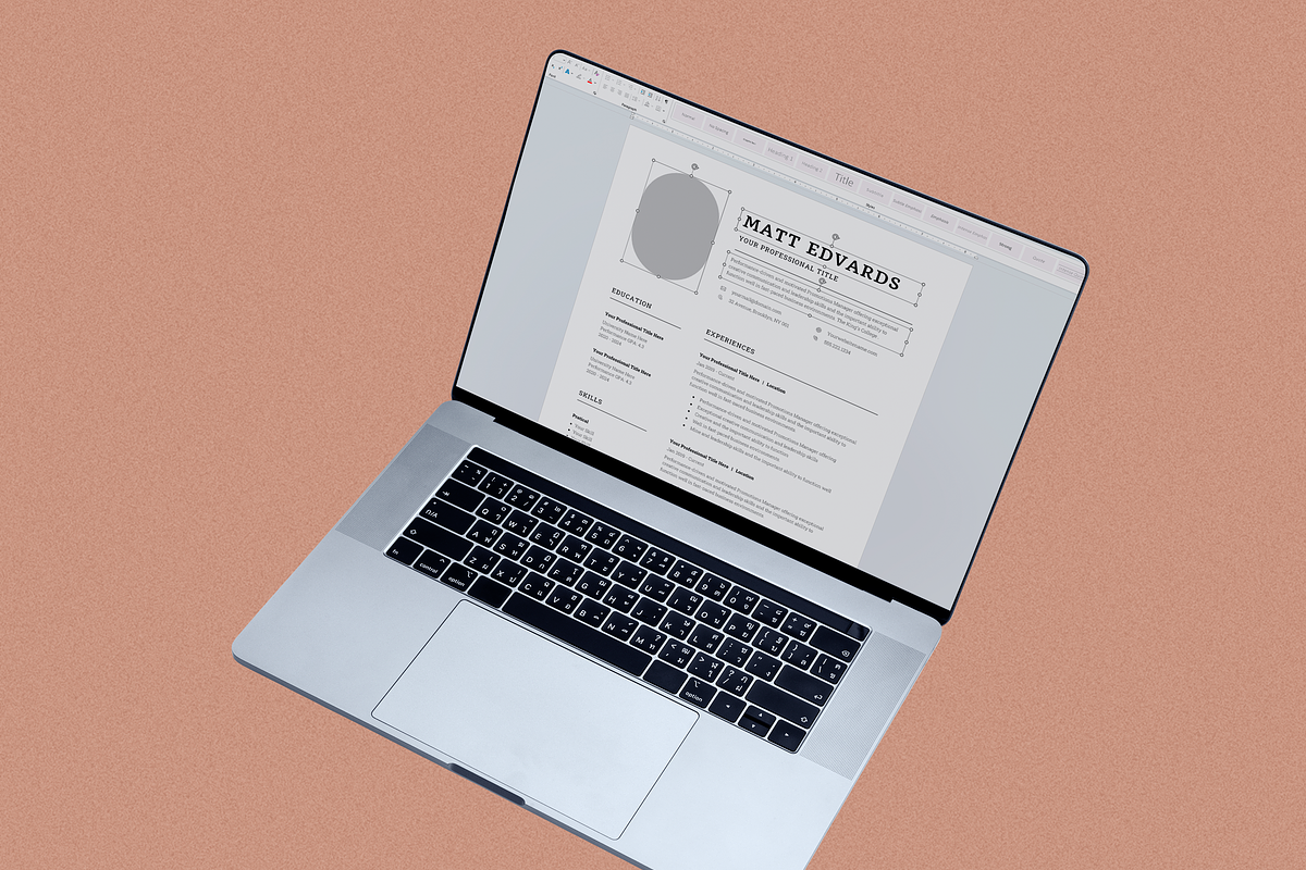 Resume/CV Template, a Resume Template by UX-group (Photo 7 of 7)
