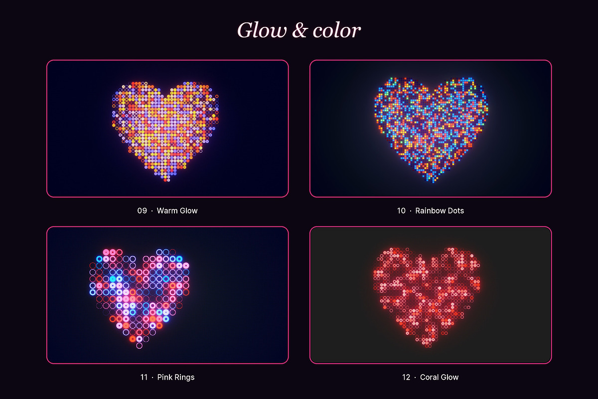 Heart Glow - 12 JPG Backgrounds, a Background Graphic by Photocreo Michal Bednarek (Photo 4 of 5)