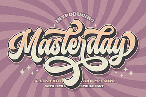 Retro Masterday - Vintage Font
