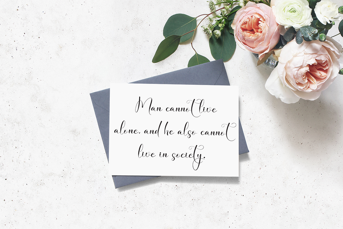 Samantha Flower | Script Font, a Handwritten Font by Scratchones (Photo 5 of 8)