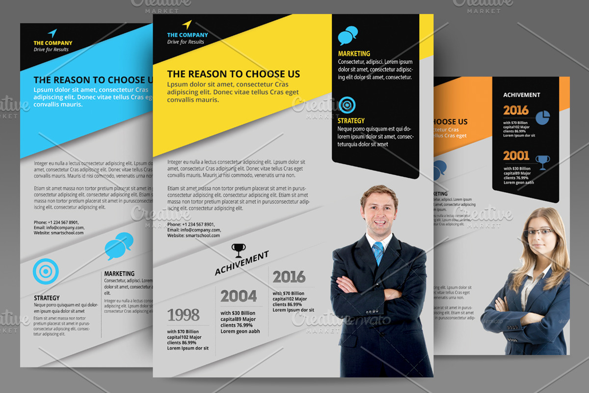 Corporate Flyer Templates, a Flyer Template by Aabhaas (Photo 3 of 3)