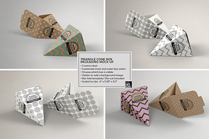 Triangle Cone Box Mockup