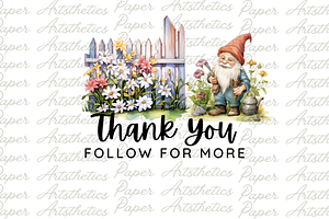 Cottage Garden Watercolor Clipart