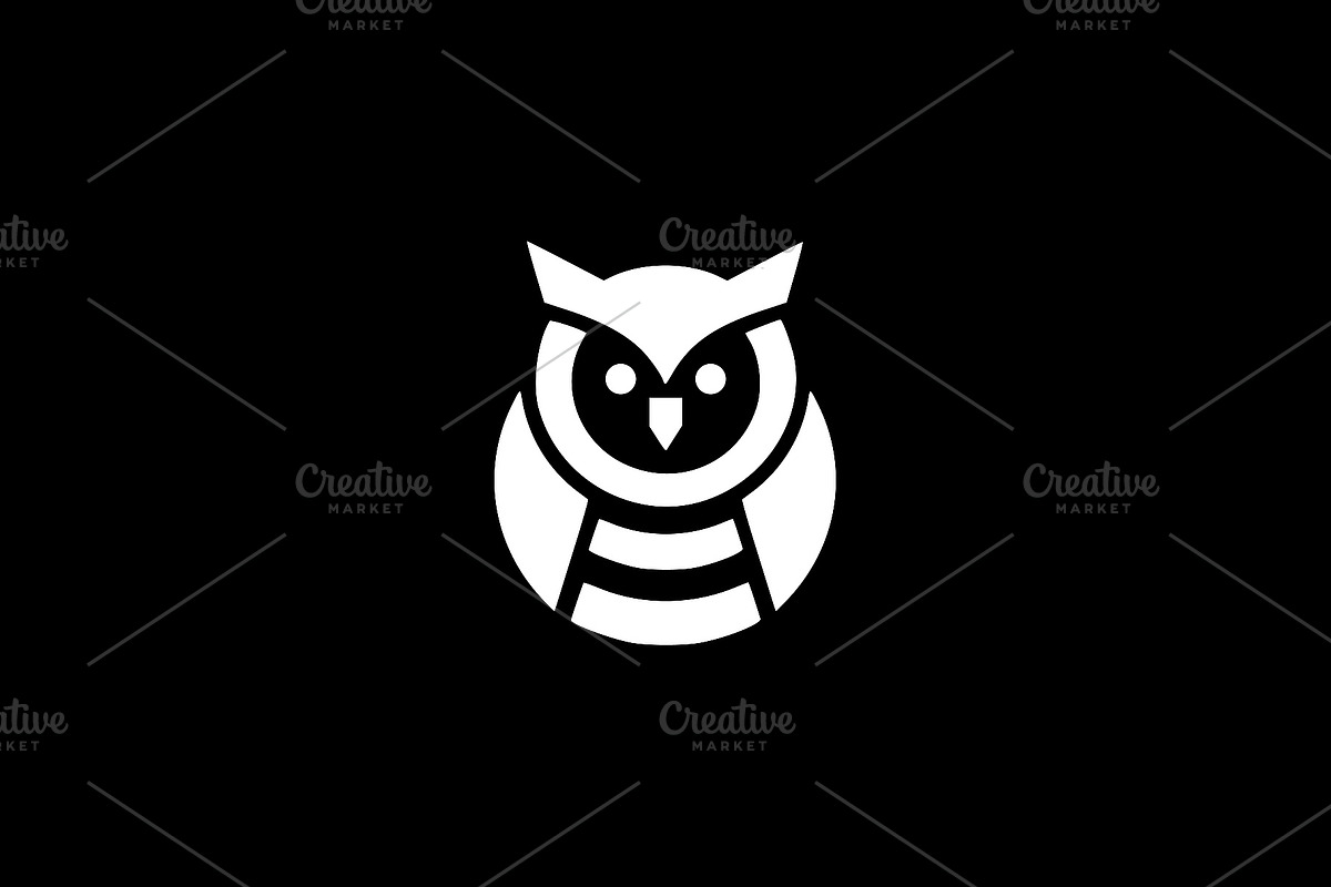 Owl Silhouette Vector Symbol, a Branding & Logo Template by Vectorium Studio (Photo 2 of 4)