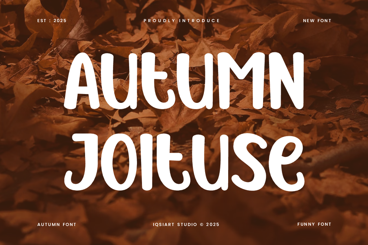 Autumn Joituse - Tropic Font, a Sans Serif Font by Iqsiart Studio (Photo 1 of 6)