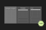 9 Printable Planner Pages, a Flyer Template by Art's and patterns (Thumbnail 3 of 4)