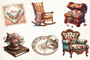 Antique Mothers Day Clipart, an Illustration by DreamCafeArt (Thumbnail 2 of 6)
