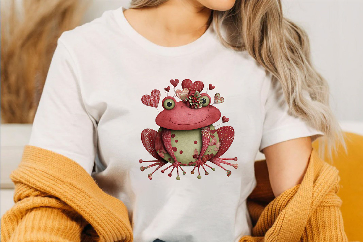 Quirky Valentine Day Frog Clipart Bu, an Illustration by SVGArt (Photo 6 of 8)