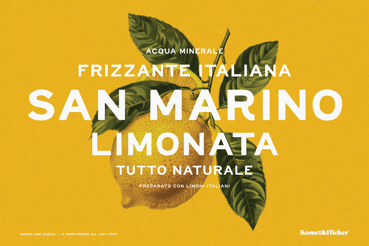 Margo and Marcel - A Hand-Drawn Font, a Sans Serif Font by Komet & Flicker (Photo 7 of 15)