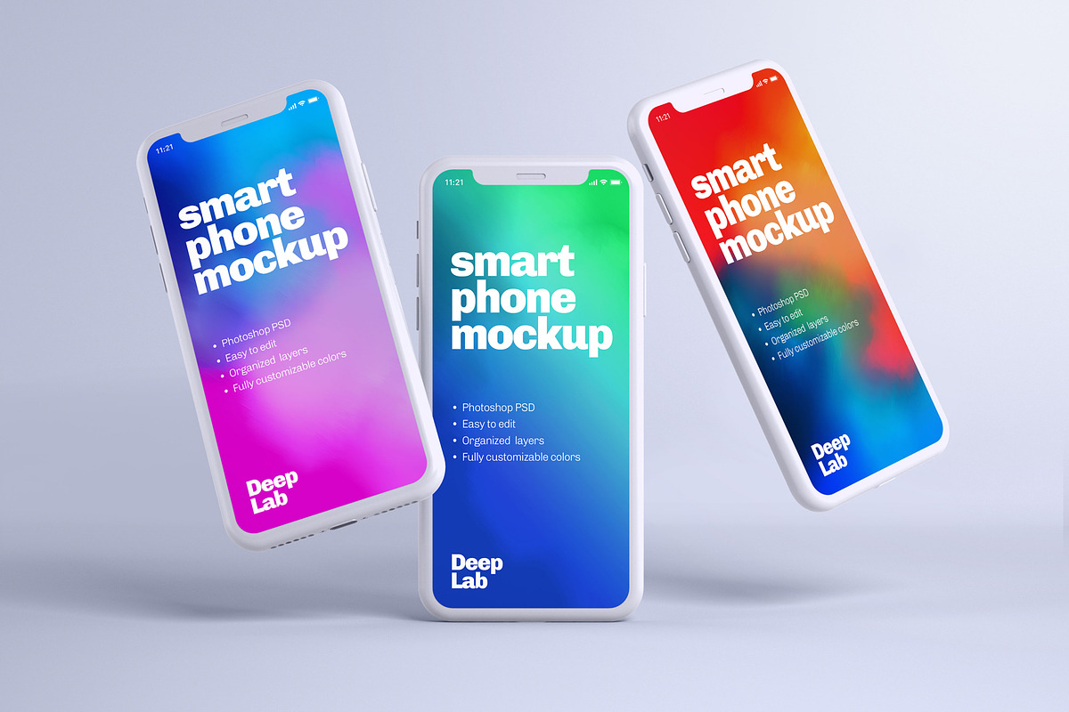 iPhone 11 Pro Clay Mockup Set, an iPhone Mockup by Deeplab (Photo 13 of 25)